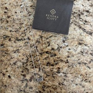 Elisa Sterling Silver Pendant Necklace in Gray Labradorite